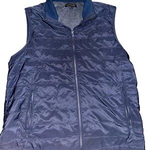 Mens Banana Republic Quilted Vest, Navy, size M